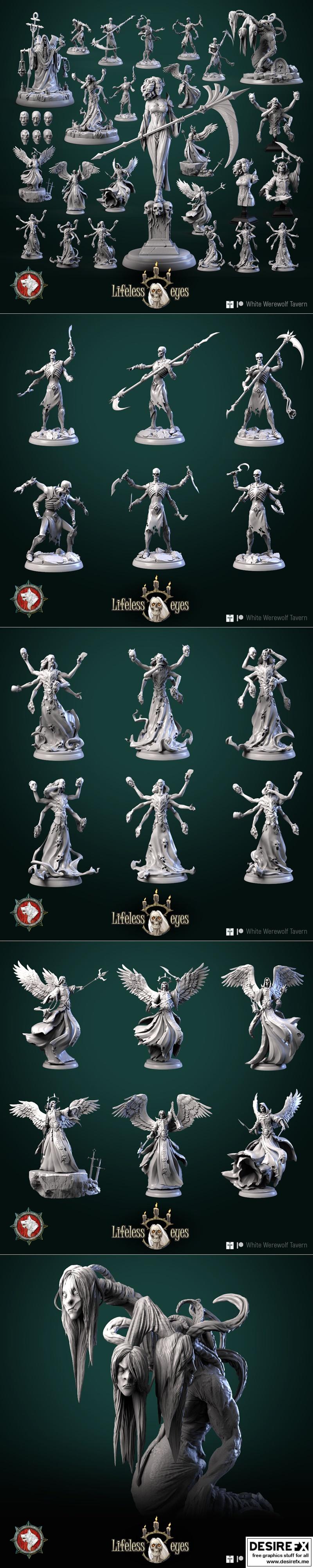 白狼酒馆 3D打印模型|White Werewolf Tavern – Lifeless eyes December 2022 – 3D Print Model STL