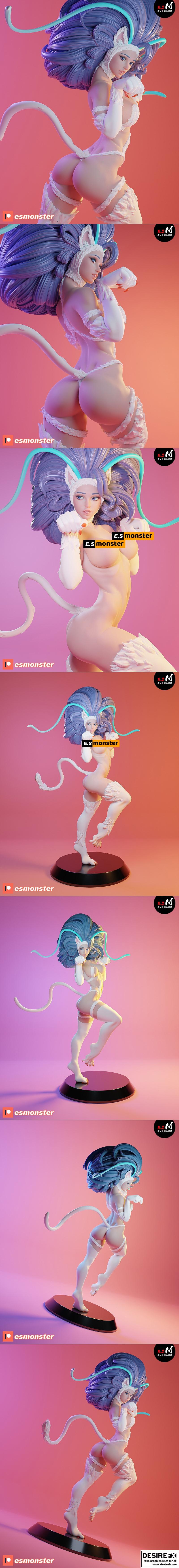 FAN Felicia - E.S Monster 3D打印模型|FAN Felicia – E.S Monster – 3D Print Model STL
