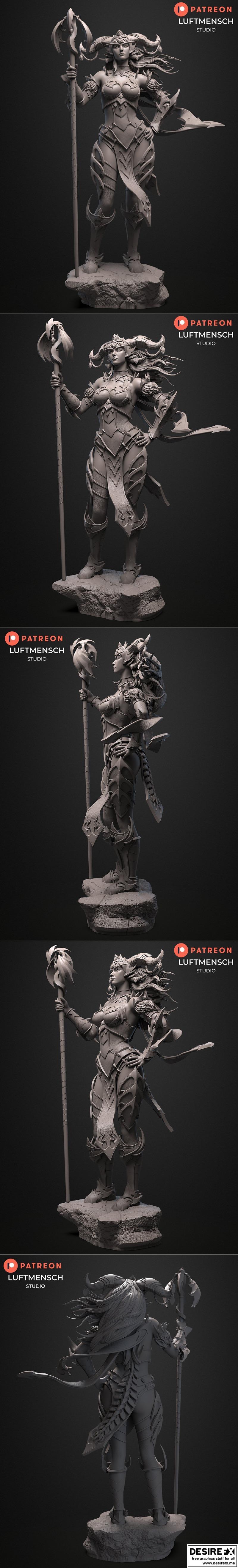 亚历山德拉——3D打印模型|Alexstrasza – 3D Print Model STL