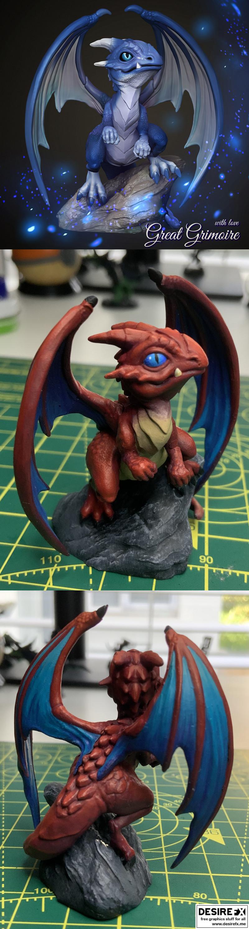 Baby Dragon 3D打印模型|Baby Dragon – 3D Print Model STL