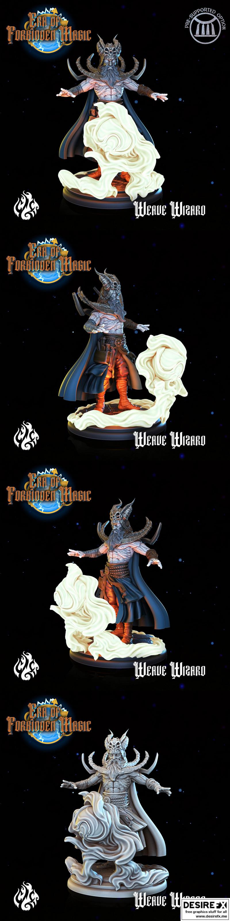 禁术时代魔法编织师3D打印模型|Crippled God Foundry – Era of Forbidden Magic – Weave Wizards – 3D Print Model STL