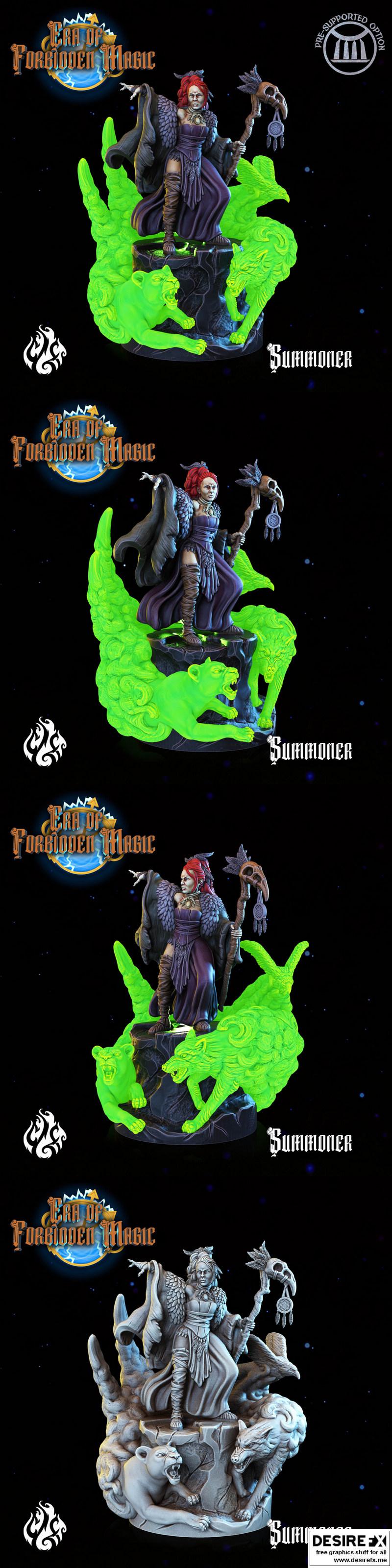 禁魔时代召唤师3D打印模型|Crippled God Foundry – Era of Forbidden Magic – Summoner – 3D Print Model STL