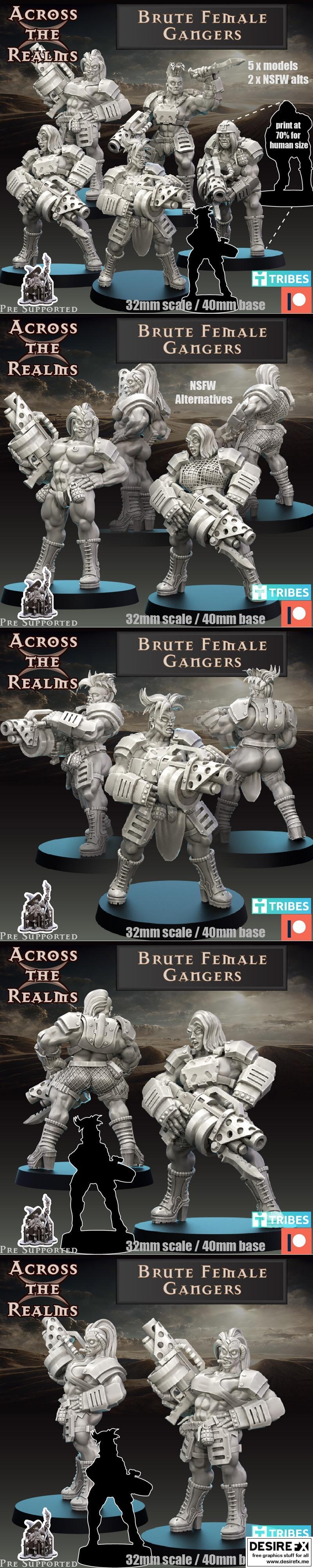 Brute Gangers 3D打印模型|Brute Gangers – 3D Print Model STL