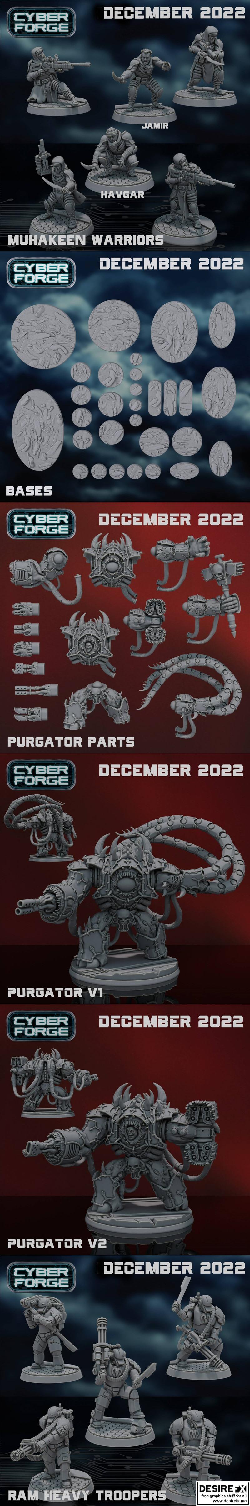 Cyber Forge——沙境回归 3D打印模型|Cyber Forge – Return to Land of Sand December 2022 – 3D Print Model STL