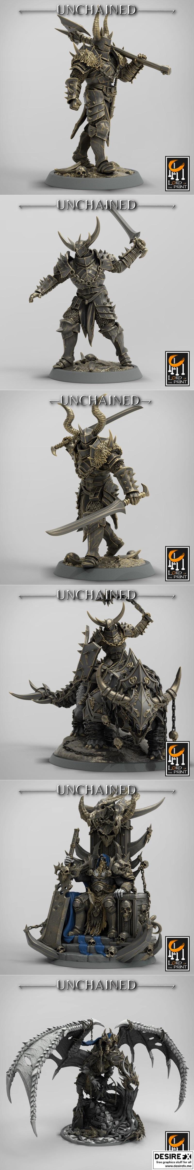 printunlocked-冬日奇遇-雪之精灵3D打印模型|Lord of the Print – Unchained December 2022 – 3D Print Model STL