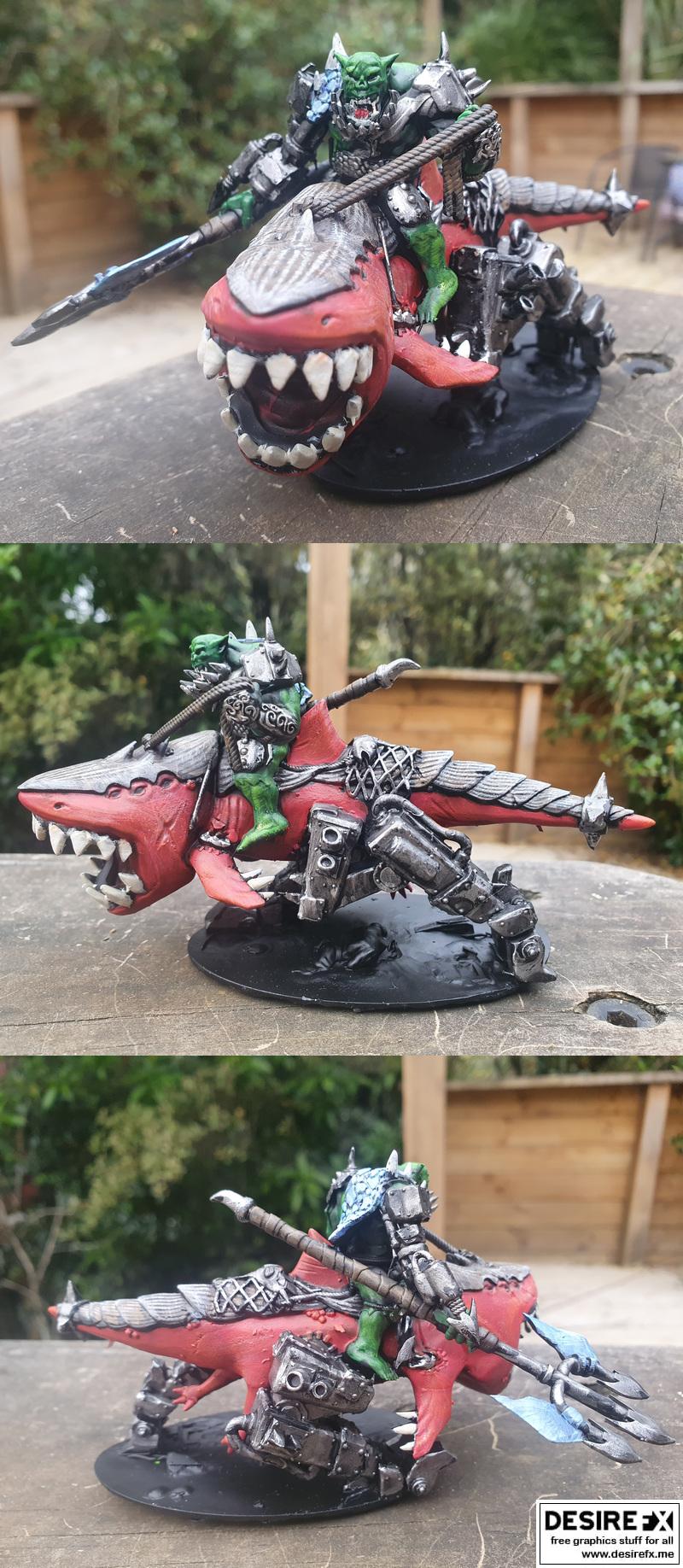 鲨鱼贝蒂 3D打印模型|Big Boss on Shark Beastie – 3D Print Model STL