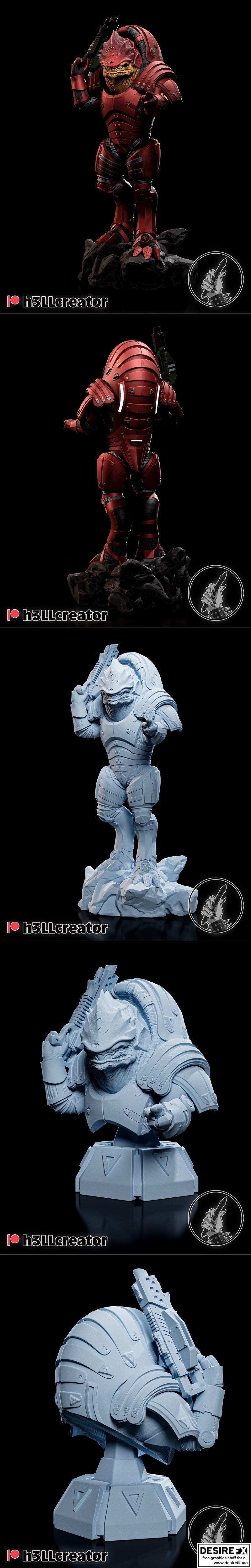 WREX质量效应 3D打印模型|WREX Mass Effect – 3D Print Model STL
