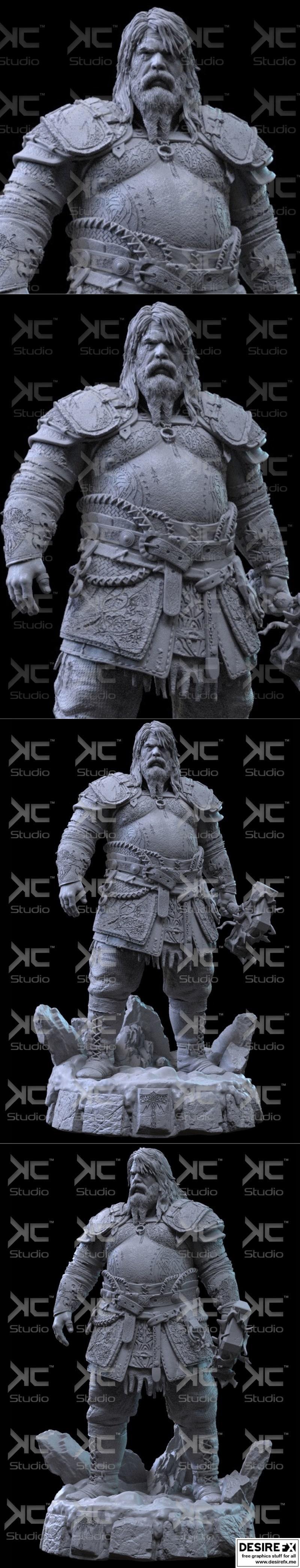 雷神：诸神黄昏3D打印模型|Thor – God Of War Ragnarok FanArt – 3D Print Model STL