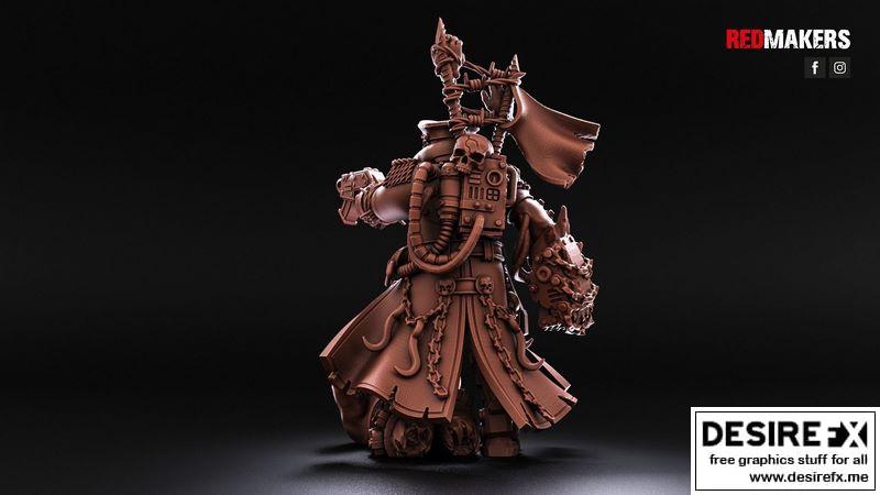 叛逆死亡军团——异端三联模型|Renegade Death Division – Commissar – Heretics 3D print model