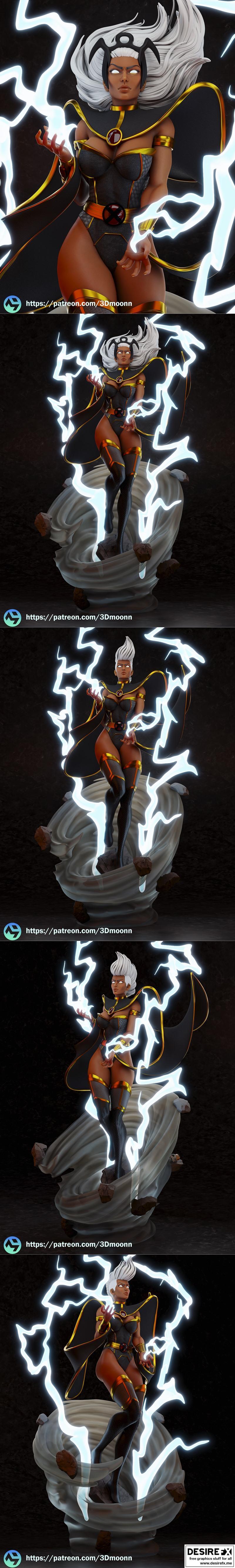 风暴X战警 - 3D打印模型 - 3Dmoonn|Storm X-men – 3Dmoonn – 3D Print Model STL