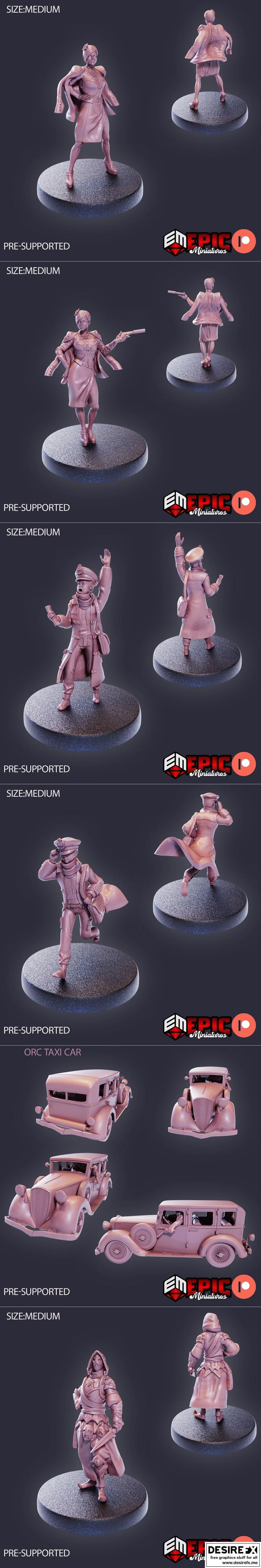 史诗迷你模型——梦想之城套装 3D打印模型|Epic Miniatures – City of Dreams Set – 3D Print Model STL
