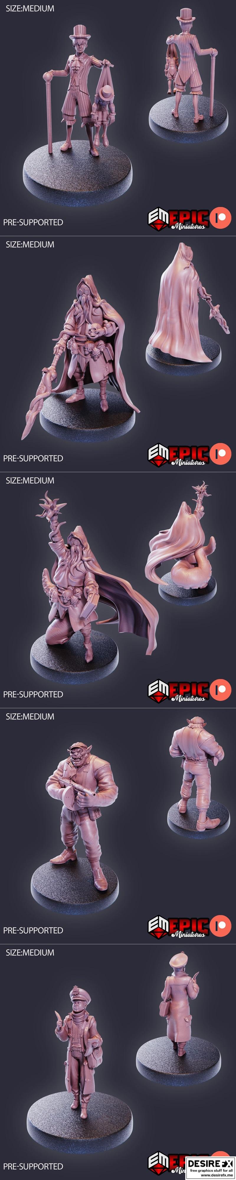 史诗迷你模型——梦想之城套装 3D打印模型|Epic Miniatures – City of Dreams Set – 3D Print Model STL