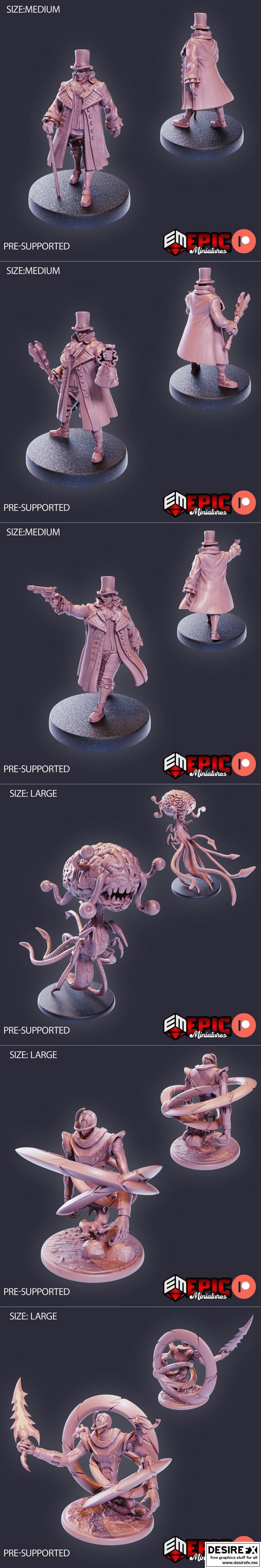 史诗迷你模型——梦想之城套装 3D打印模型|Epic Miniatures – City of Dreams Set – 3D Print Model STL