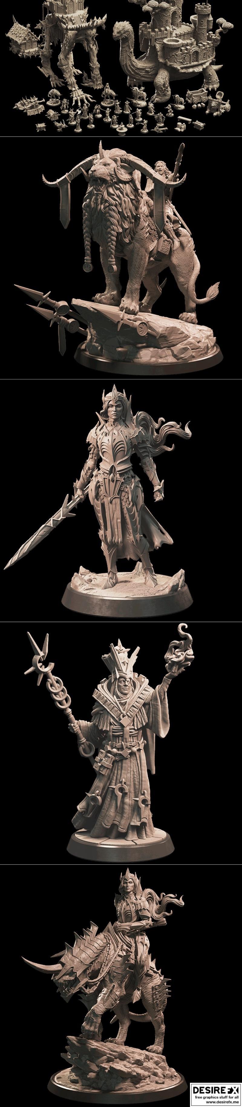 洛特工作室幻想系列：黑暗圣战 3D打印模型|Loot Studio Fantasy – Crusade of Darkness December 2022 – 3D Print Model STL