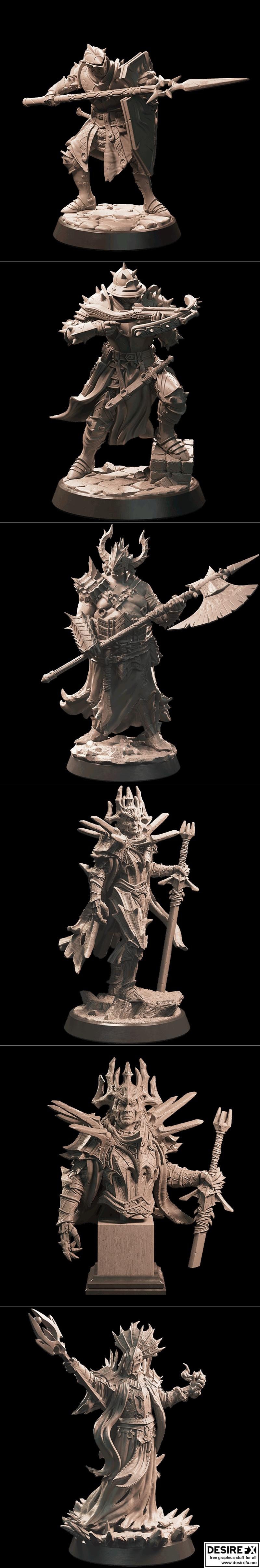 洛特工作室幻想系列：黑暗圣战 3D打印模型|Loot Studio Fantasy – Crusade of Darkness December 2022 – 3D Print Model STL