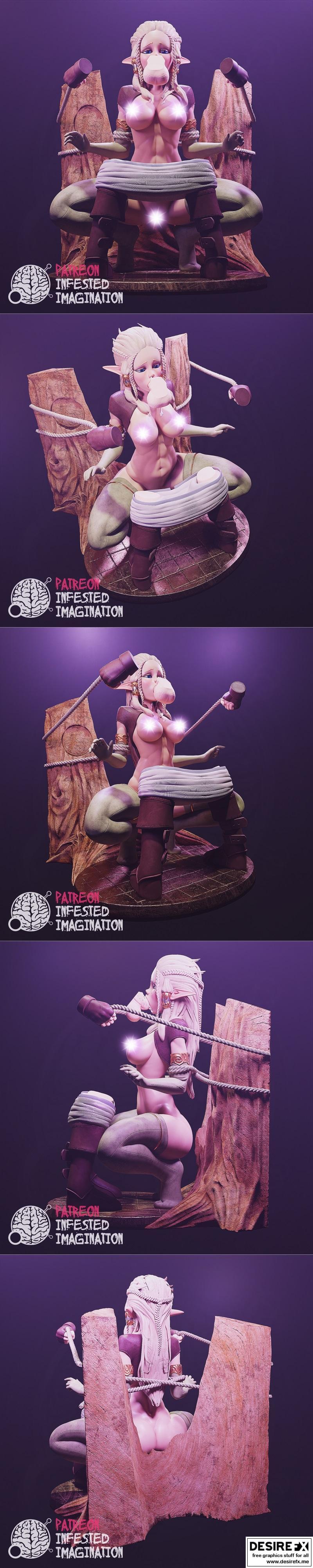 链接编织者与塞尔达——3D打印模型|Link and Zelda – 3D Print Model STL