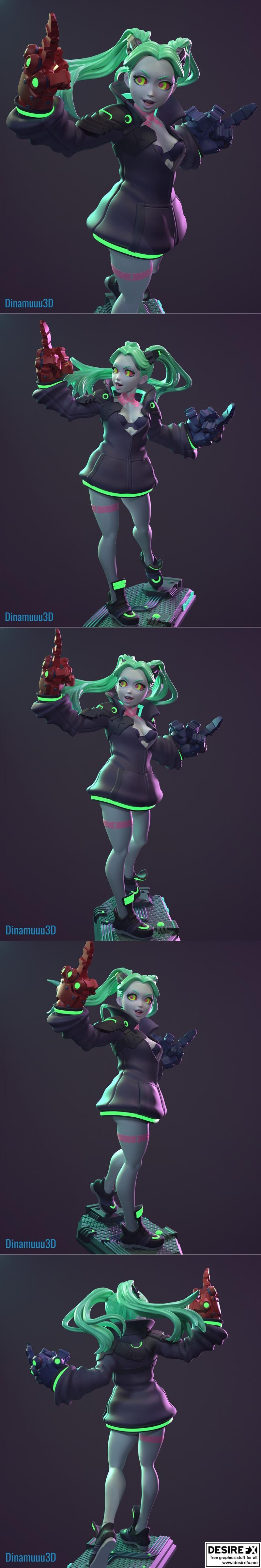 Dinammuu3D - 3D打印模型 - Rebecca|Dinammuu3D – Rebecca – 3D Print Model STL