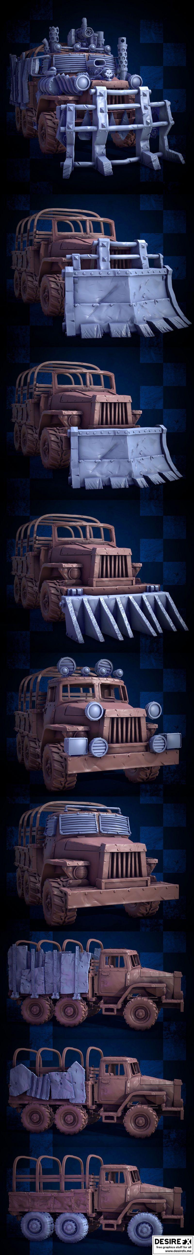 MrModulork卡车配件套装 - 3D打印模型|MrModulork’s Truck Accessories – Kit A – 3D Print Model STL