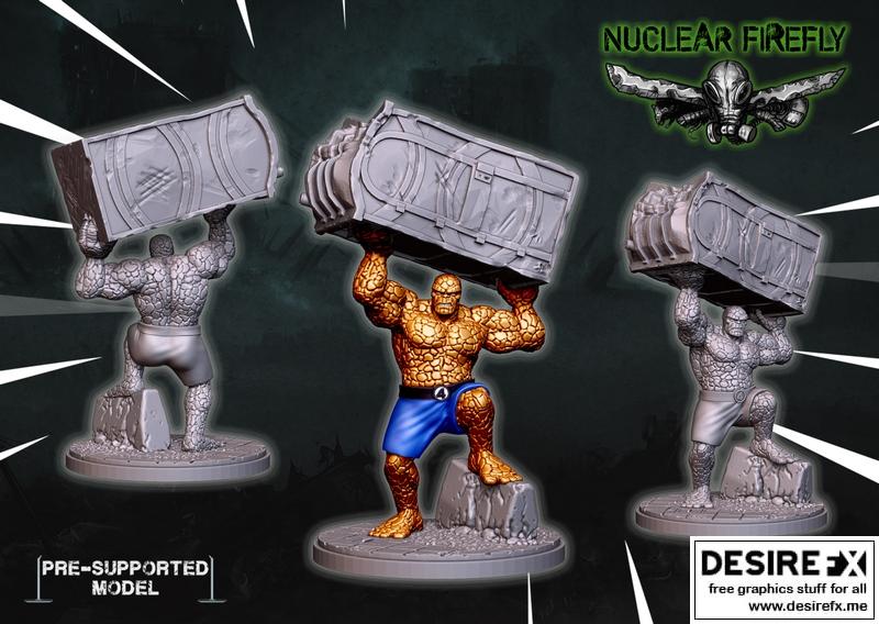 罗克 Guy 3D打印模型|Rocky Guy – 3D Print Model STL