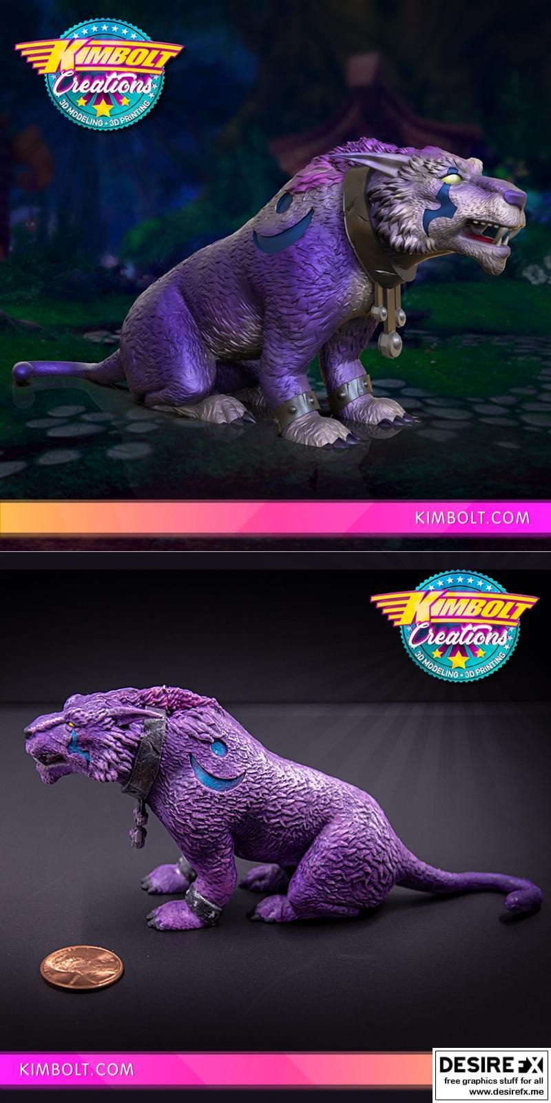 夜之精灵德鲁伊猫形态3D打印模型|Night Elf Druid Cat Form – 3D Print Model STL