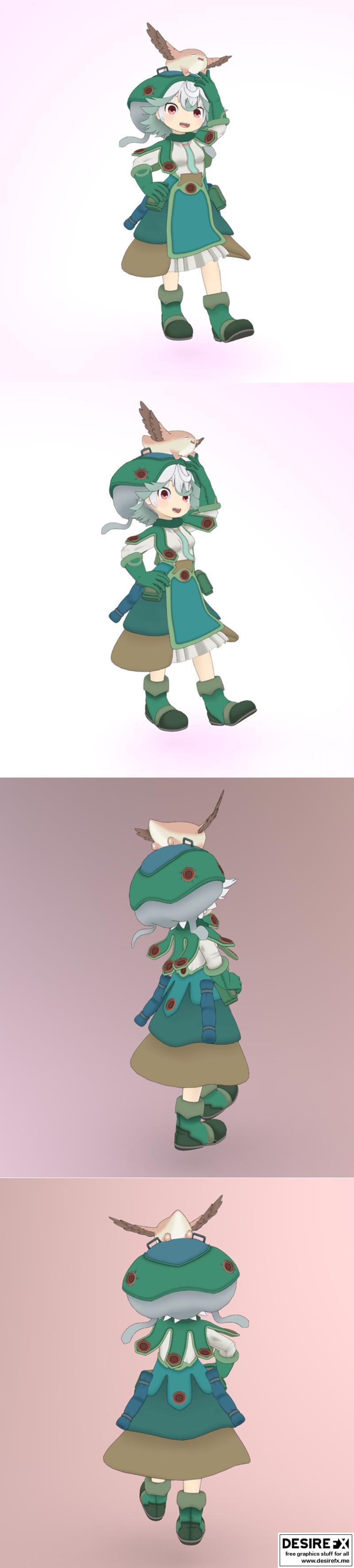 深渊之下 佩鲁卡与美尼亚 3D打印模型|Made in Abyss Prushka and Meinya – 3D Print Model STL