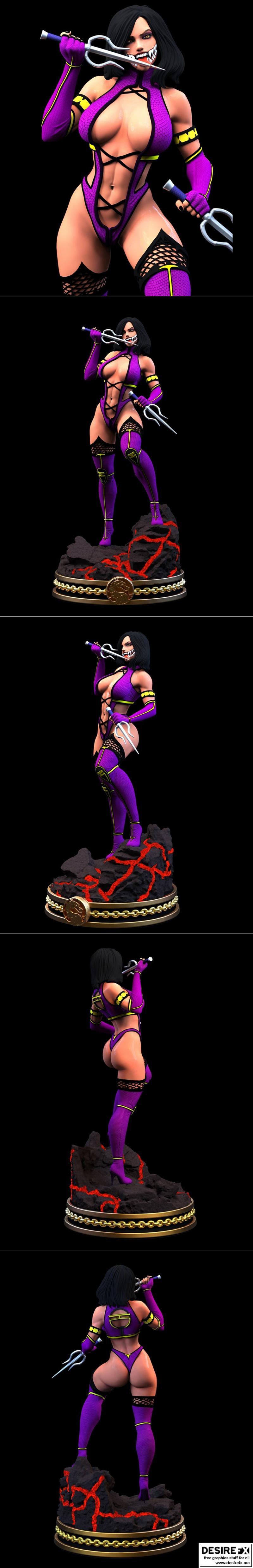 Mortal Kombat 米拉娜 3D打印模型|Mileena Mortal Kombat – 3D Print Model STL