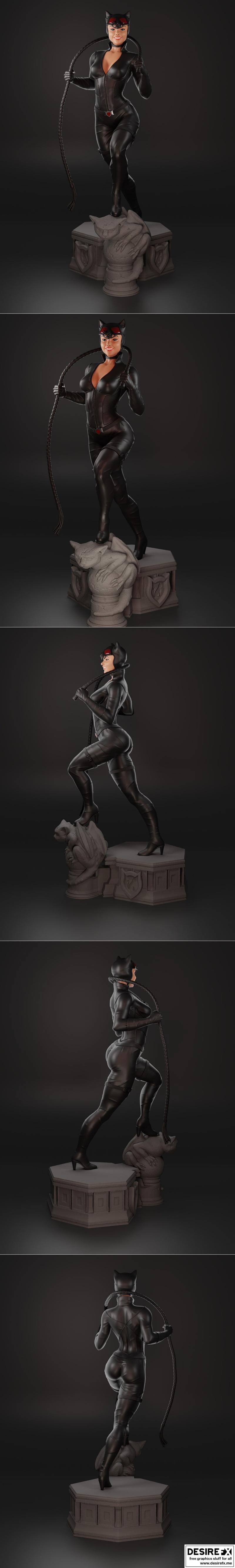 猫女NSFW版3D打印模型|Catwoman and NSFW Version – 3D Print Model STL