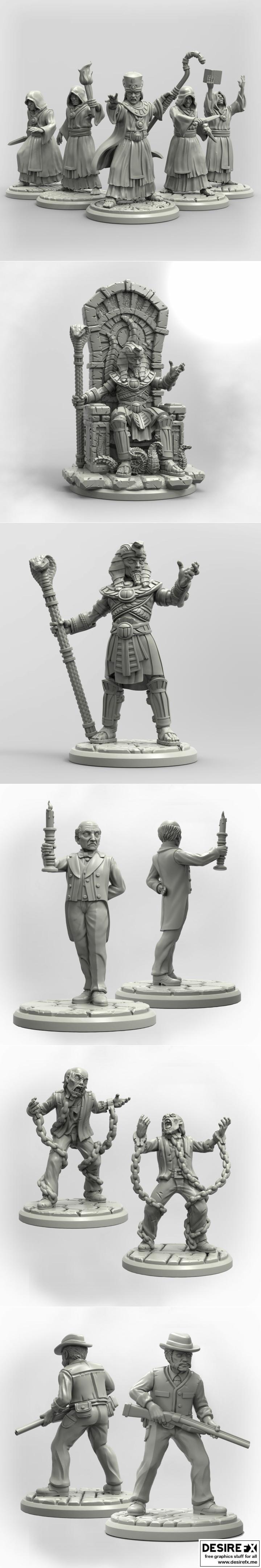 爬行混沌的追随者——3D打印模型|Acolytes of the Crawling Chaos – 3D Print Model STL