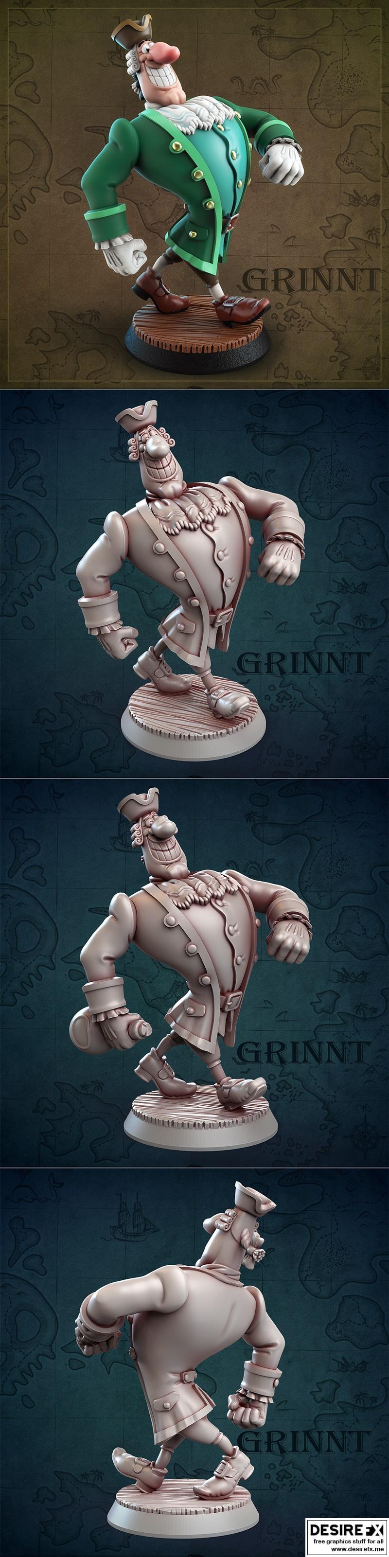 Treasure Island 3D打印模型：Dr. Livesey角色雕塑|Dr. Livesey from Treasure Island (1988) – 3D Print Model STL