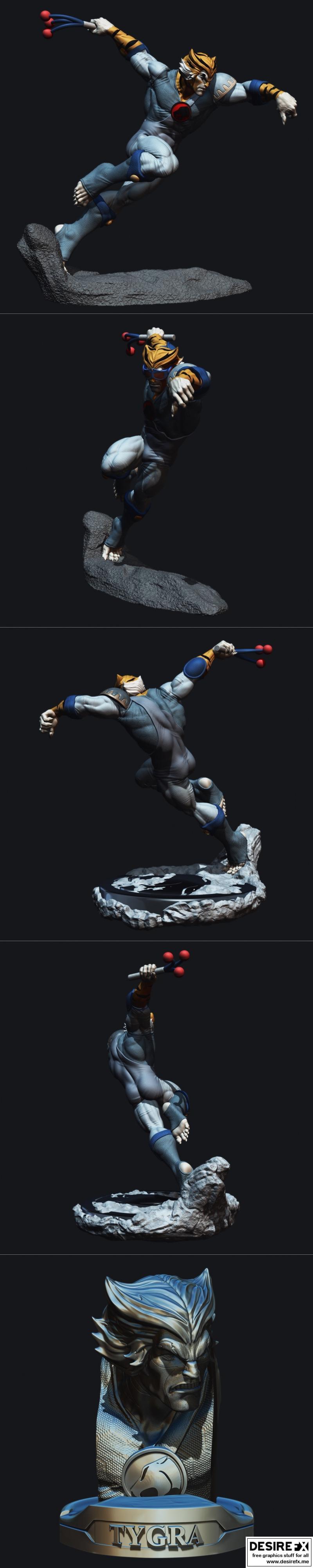 雷霆特工队-泰格拉-3D打印模型|Thundercats Tygra – 3D Print Model STL