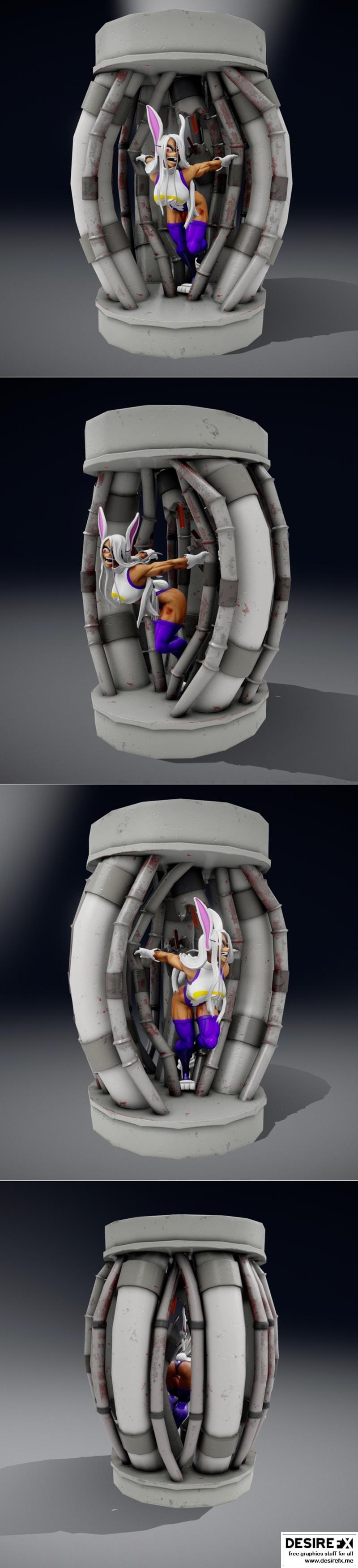 我的英雄academia 镜莫 3D打印模型|Mirko – My Hero Academia – 3D Print Model STL