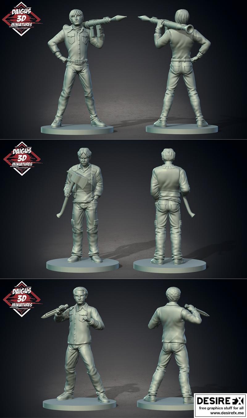 《星际迷航：霍华德与拉吉和斯图尔特3D打印模型》|Howard and Rajesh and Stuart Big Bang Theory – 3D Print Model STL