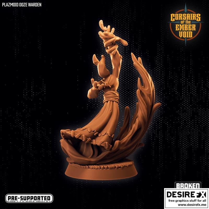 Ember Void中的Plazmoid黏液守卫3D打印模型|Corsairs of the Ember Void – Plazmoid Ooze Warden – 3D Print Model STL