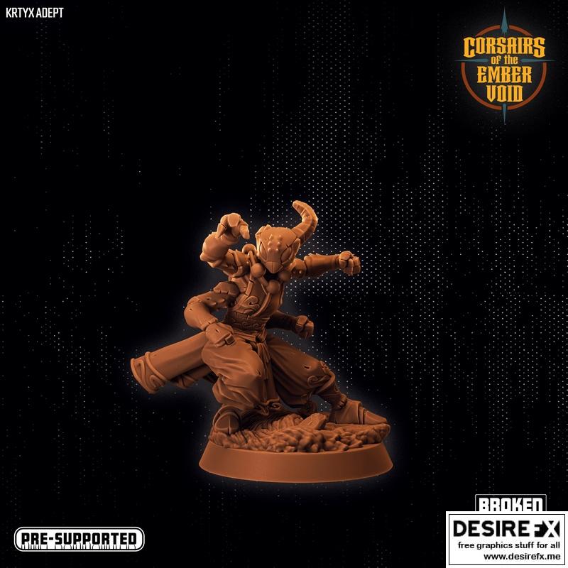 Ember虚空的海盗——克瑞克斯高手 3D打印模型|Corsairs of the Ember Void – Krtyx Adept – 3D Print Model STL