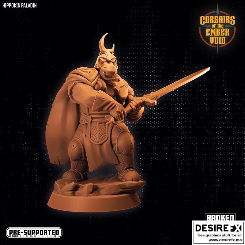 Ember Void中的火翼圣骑士——3D打印模型|Corsairs of the Ember Void – Hippokin Paladin – 3D Print Model STL