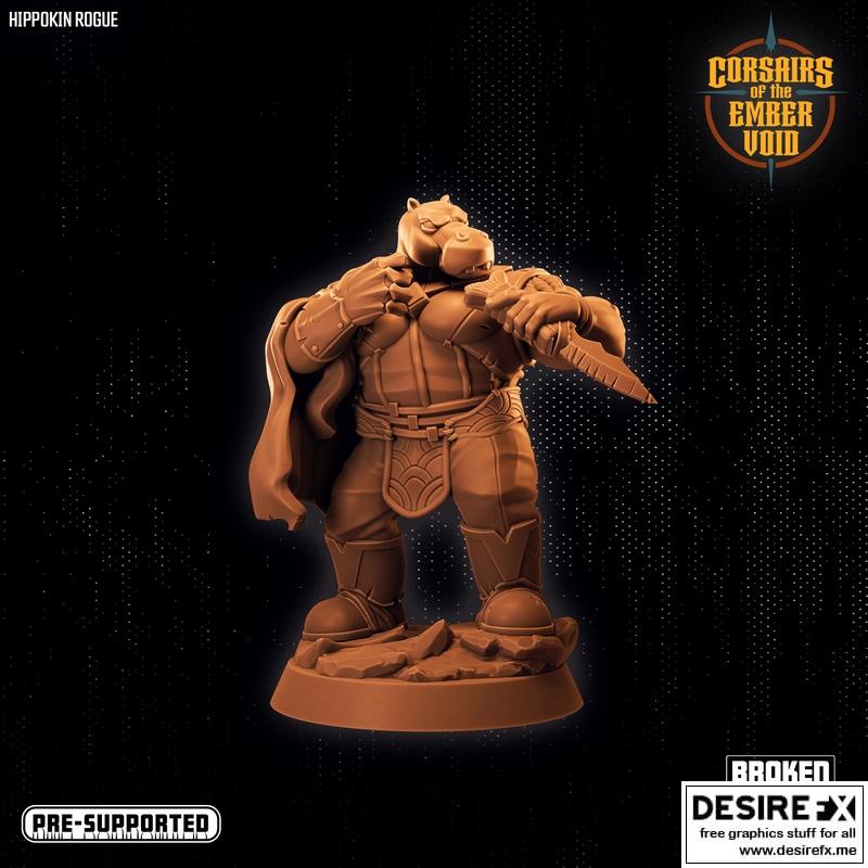 Ember Void中的赫皮科林游侠3D打印模型|Corsairs of the Ember Void – Hippokin Rogue – 3D Print Model STL