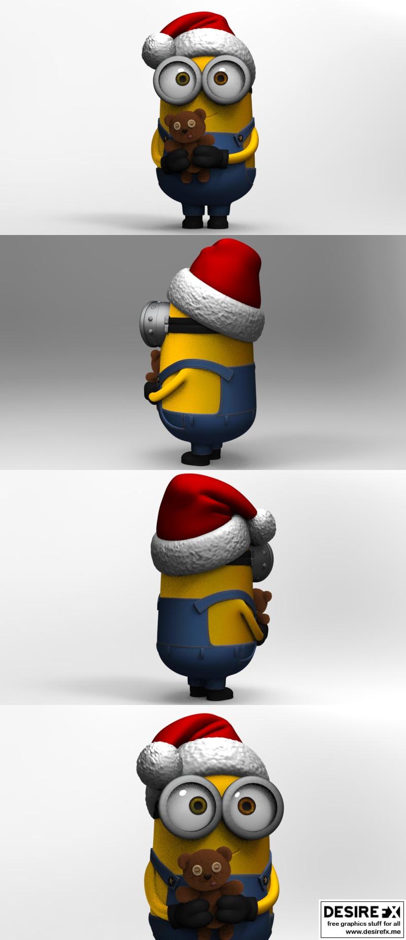 迷你圣徒帽3D打印模型|Santa Hat Minion – 3D Print Model STL