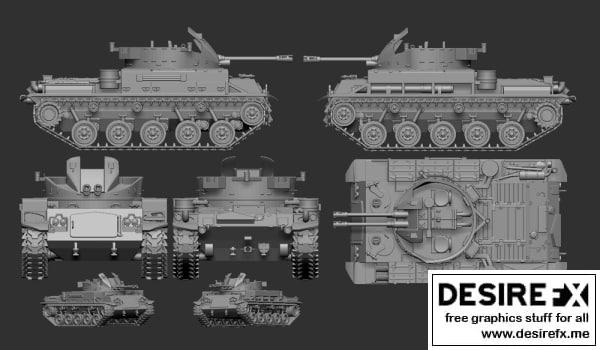 1-100 M-42 Duster – 3D打印模型：M-42杜斯特装甲手枪模型|1-100 M-42 Duster – 3D Print Model STL