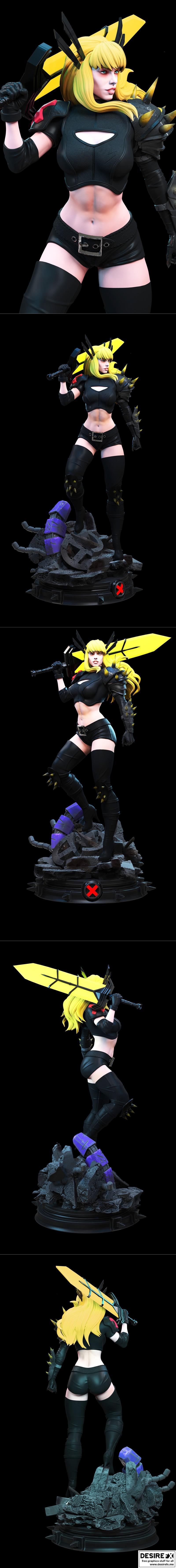 Fanarte Magik - 3D打印动漫角色模型|Fanarte Magik – 3D Print Model STL