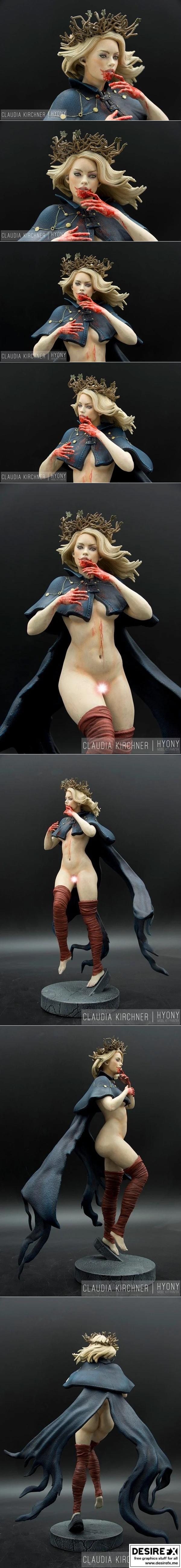 僵尸女王 3D打印模型|Zombie Queen – 3D Print Model STL