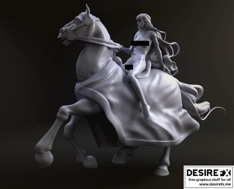 马娘 3D打印模型 STL|Horse girl – 3D Print Model STL