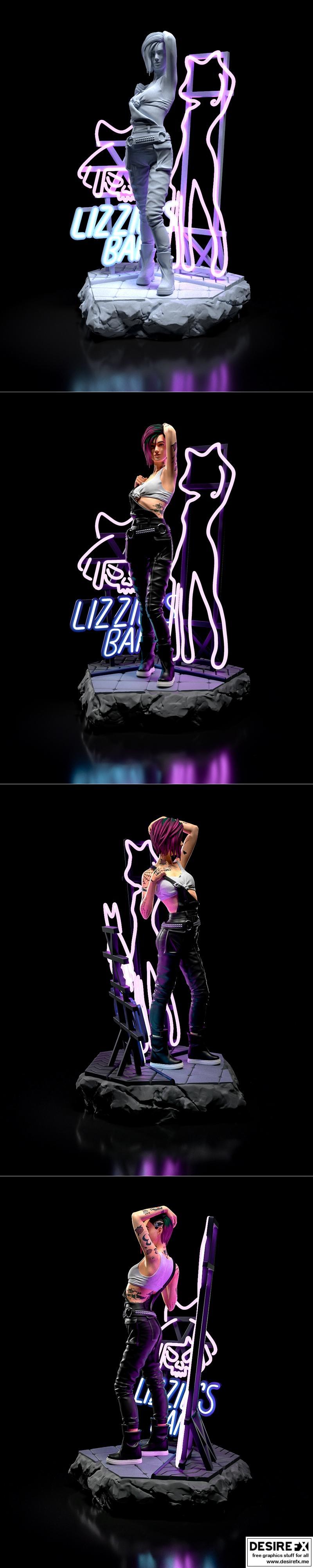 Judy雕塑 3D打印模型 STL|Judy Sculpture – 3D Print Model STL