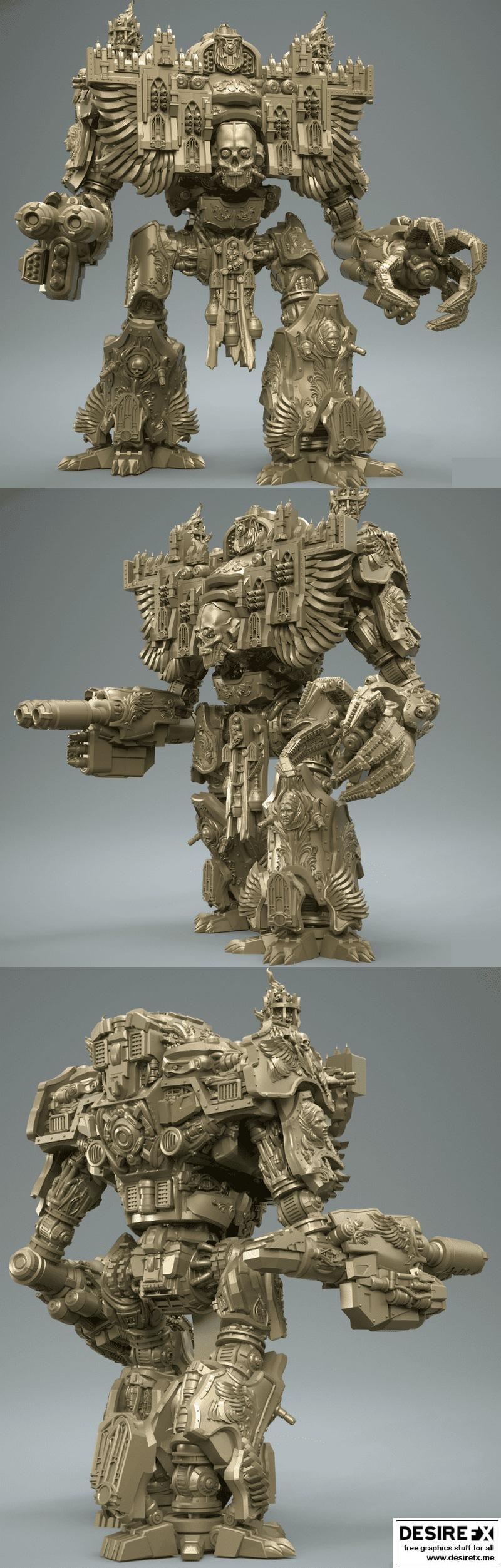 步行大教堂——3D打印模型|Walking Cathedral – 3D Print Model STL