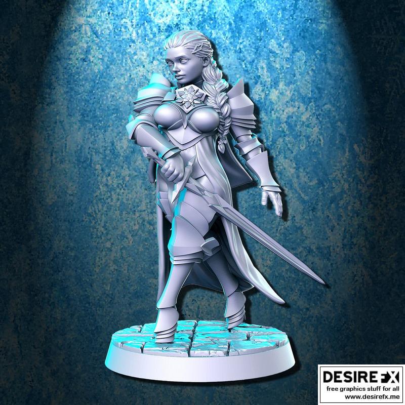 冬之公主埃尔玛 3D打印模型|Winter Princess Elma – 3D Print Model STL