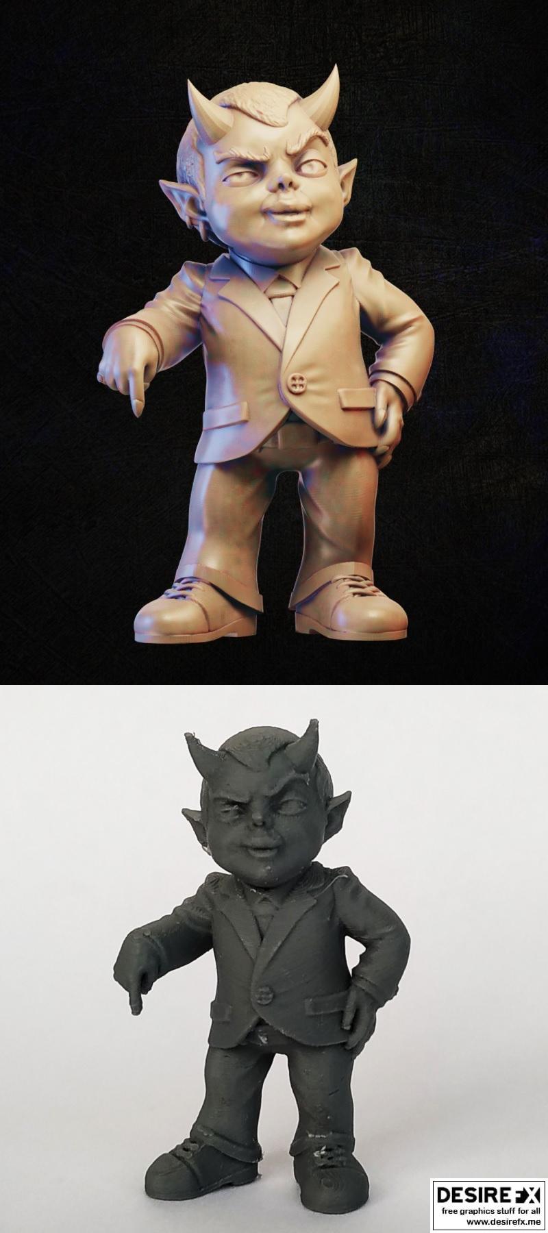 恶魔宝贝boss 3D打印模型|Devil Baby Boss – 3D Print Model STL