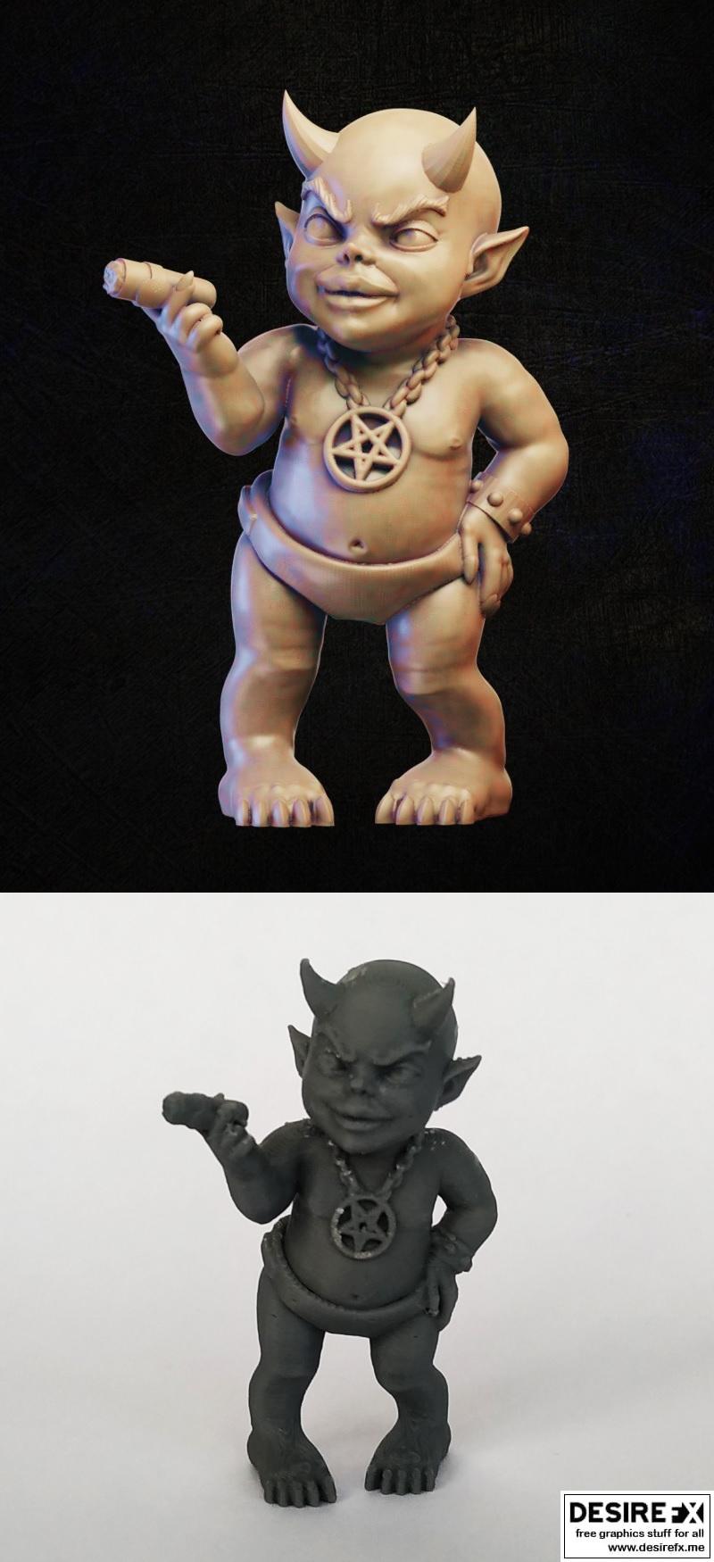 魔鬼宝贝 3D打印模型 STL|Devil Baby – 3D Print Model STL