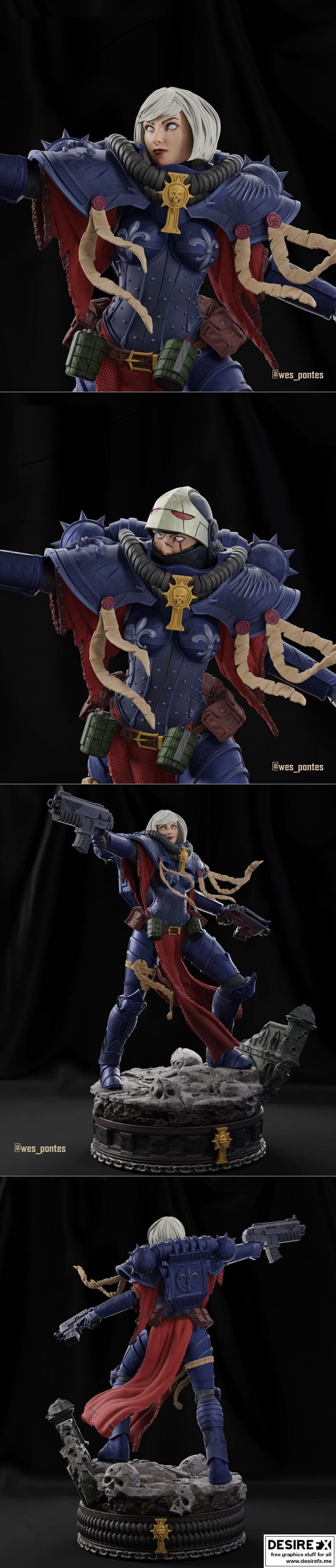 战争游戏：努恩 3D打印模型|Wargame Nun – 3D Print Model STL