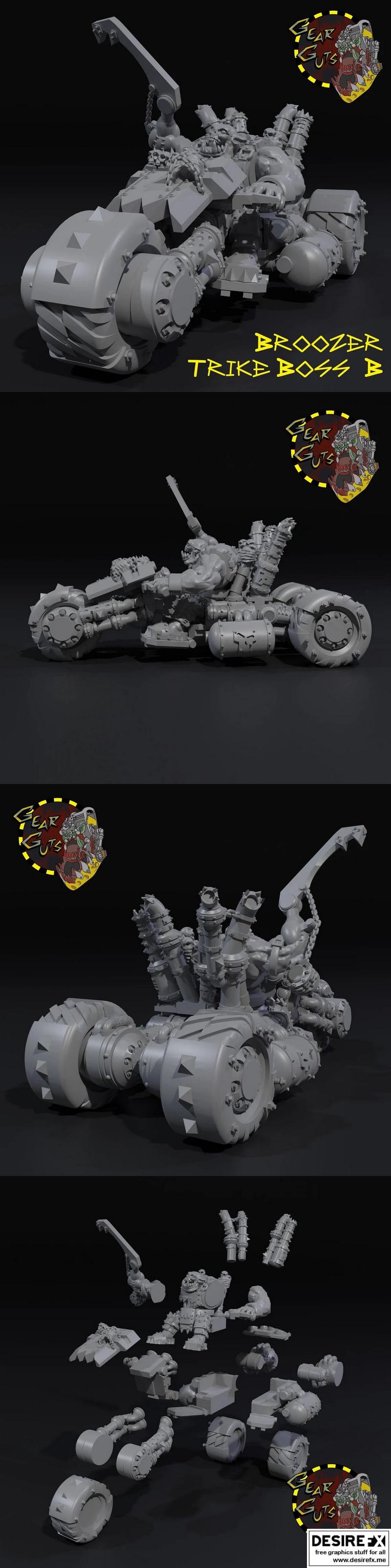 Broozer Trike Boss B 3D打印模型|Broozer Trike Boss B – 3D Print Model STL