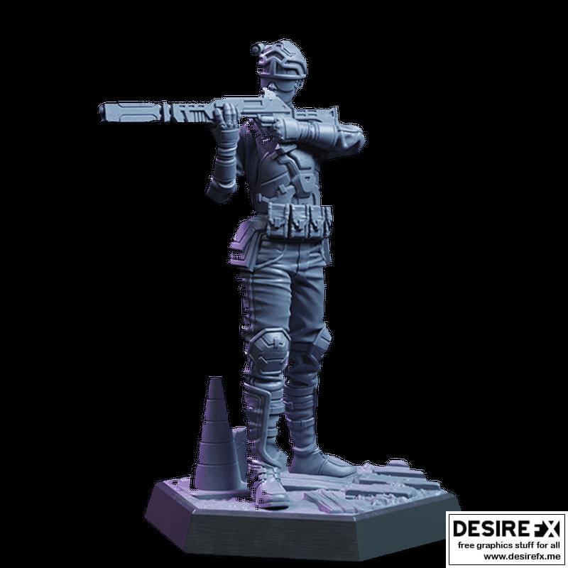 超频危机  exoforce骑士 3D打印模型|Overclock Crisis – ExoForce Knight – 3D Print Model STL