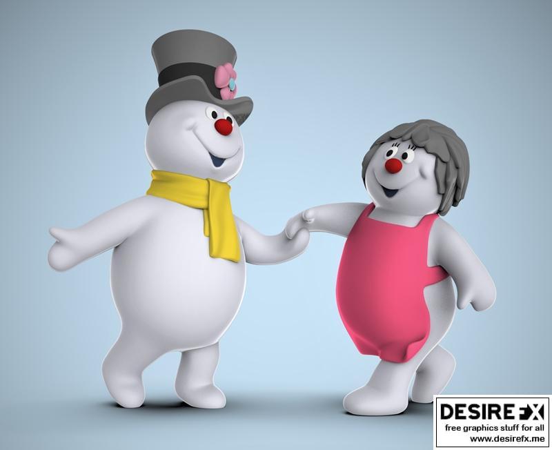 冰晶与水晶——3D打印模型|Frosty and Crystal – 3D Print Model STL